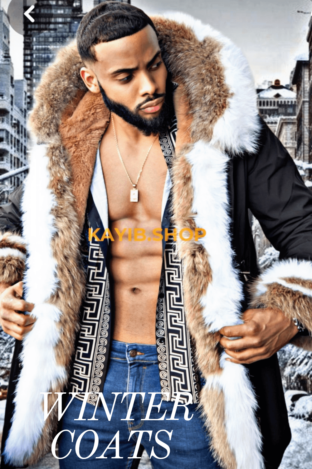 FOX FUR WINTER COATS - kayibstrore