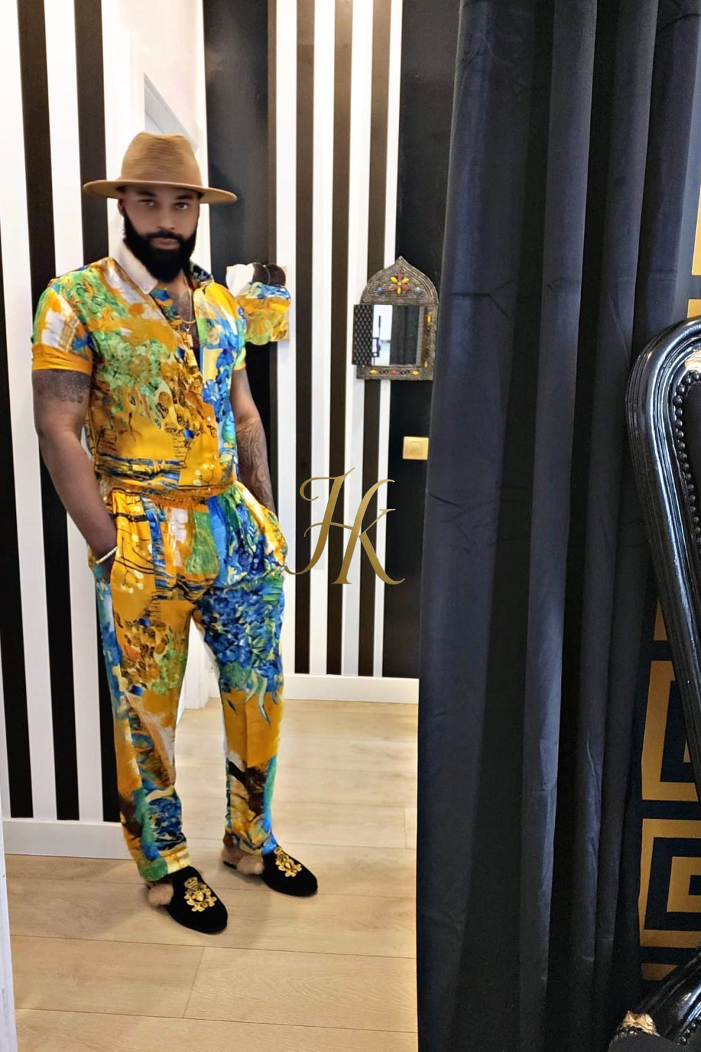 Ultimate Luxury Men's Rave Wear: Silk Set for Unmatched Style and Comfort - kayibstrore