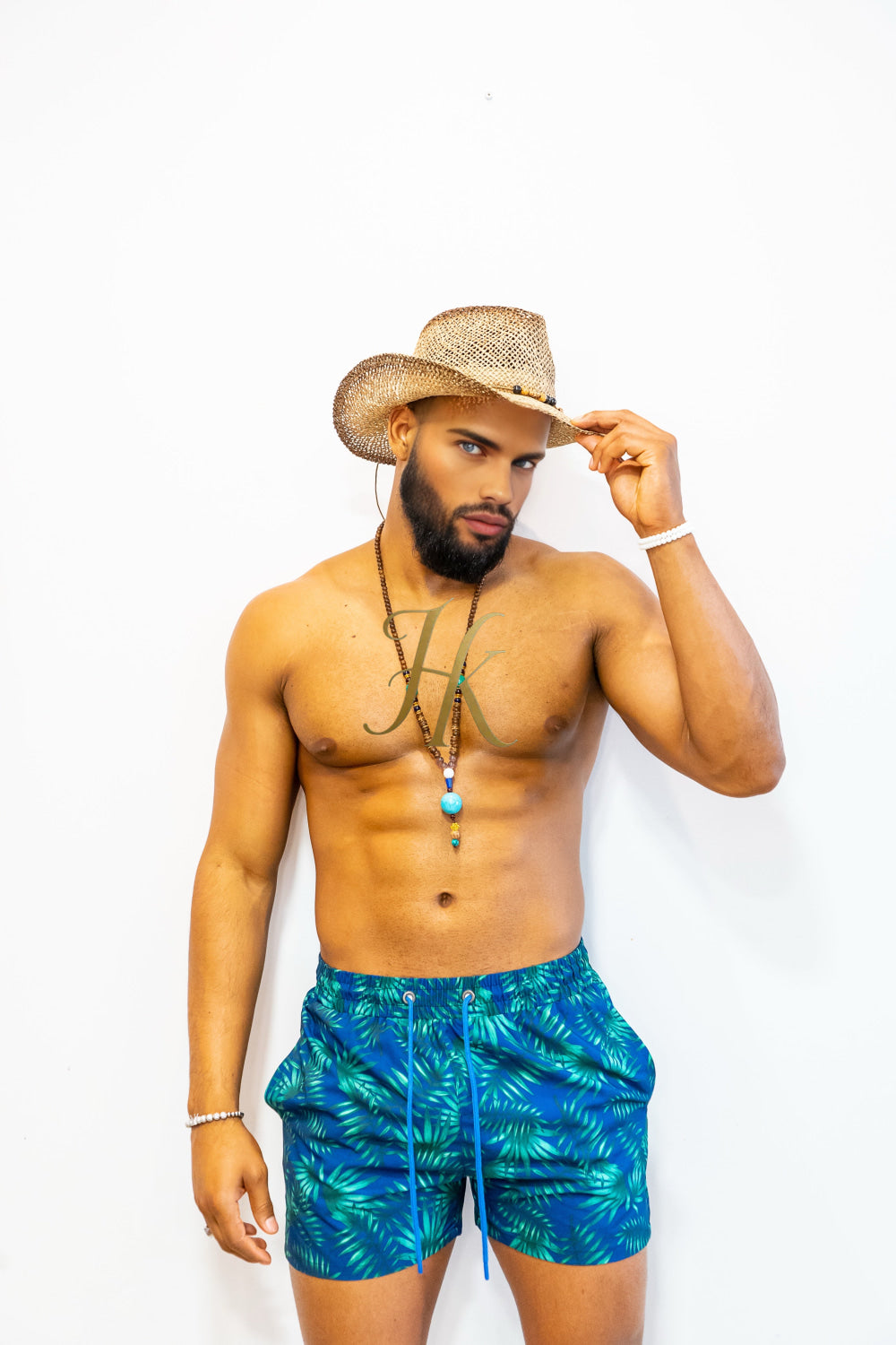 Tropical Vibes Men's Swim Trunks – Quick-Dry & Ultra-Comfortable Beach Shorts - kayibstrore