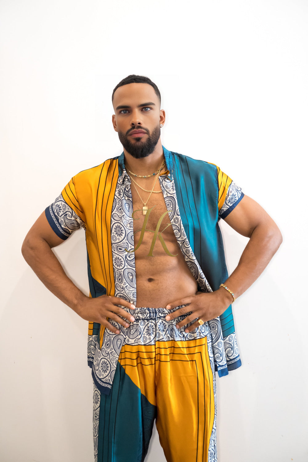 Luxury Handmade Outfits: Men's Luxury Silk Set clothes - kayibstrore