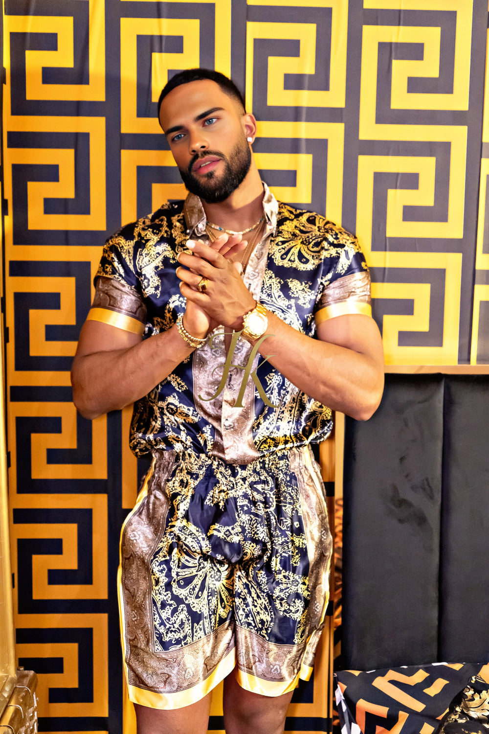 Barocco Silk Set Outfit - Elevate Your Style with Pure Elegance - kayibstrore