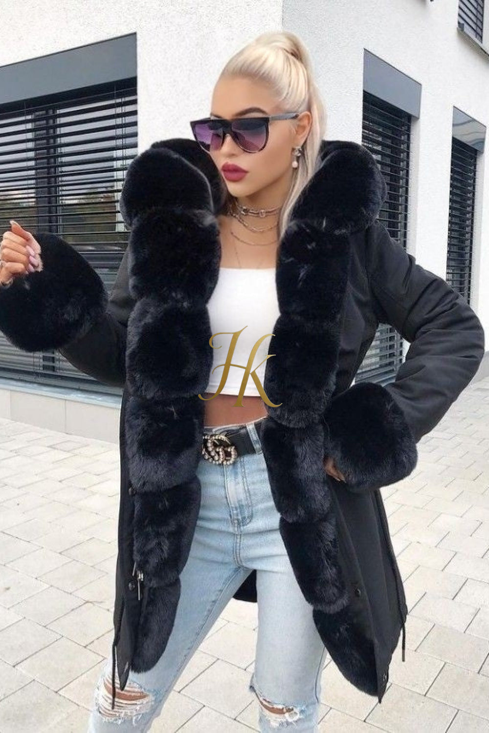 Unisex Luxury Eco-Friendly fox fur Coat - Stay Warm in Style and Sustainability - kayibstrore