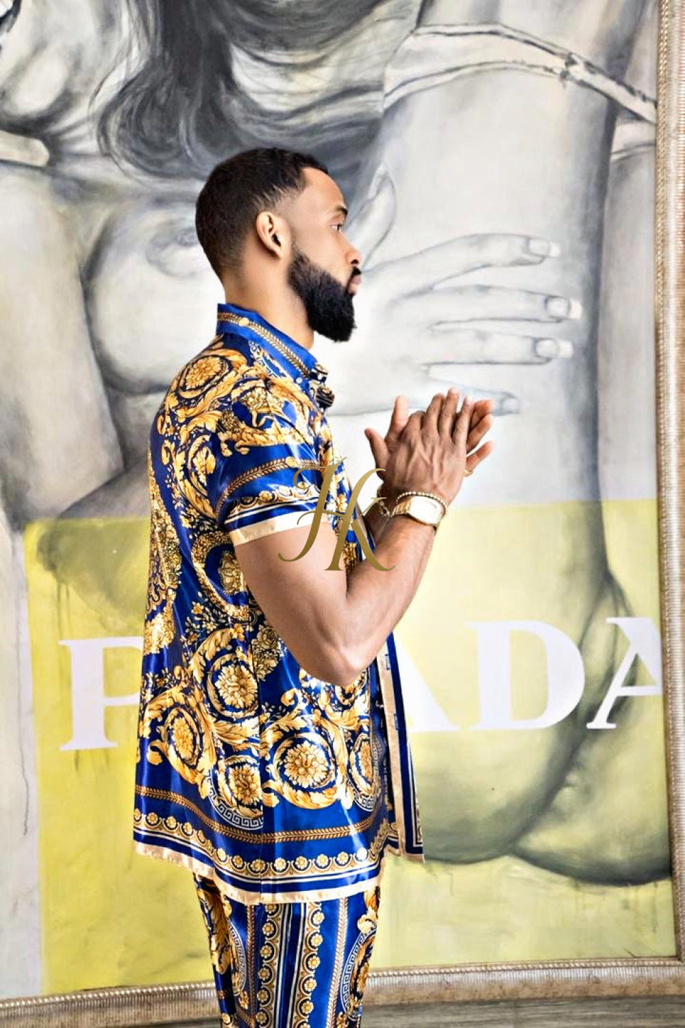 Barocco Silk Set Outfit - Elevate Your Style with Pure Elegance - kayibstrore