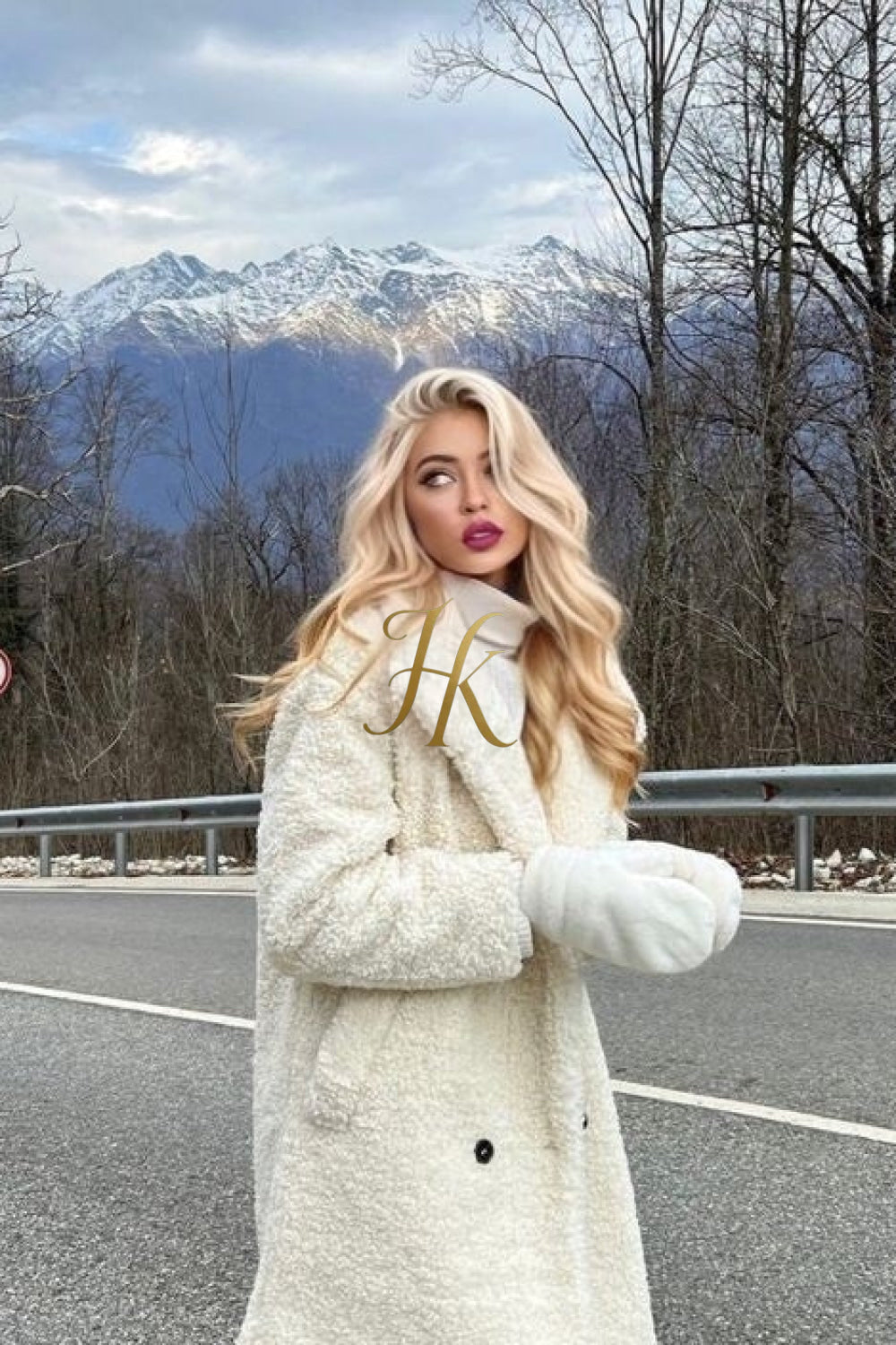 Luxury Teddy genuine wool sheepskin Luxury Coat - Stay Warm and Stylish in this Ethically Produced Fur Coat couple goals - kayibstrore
