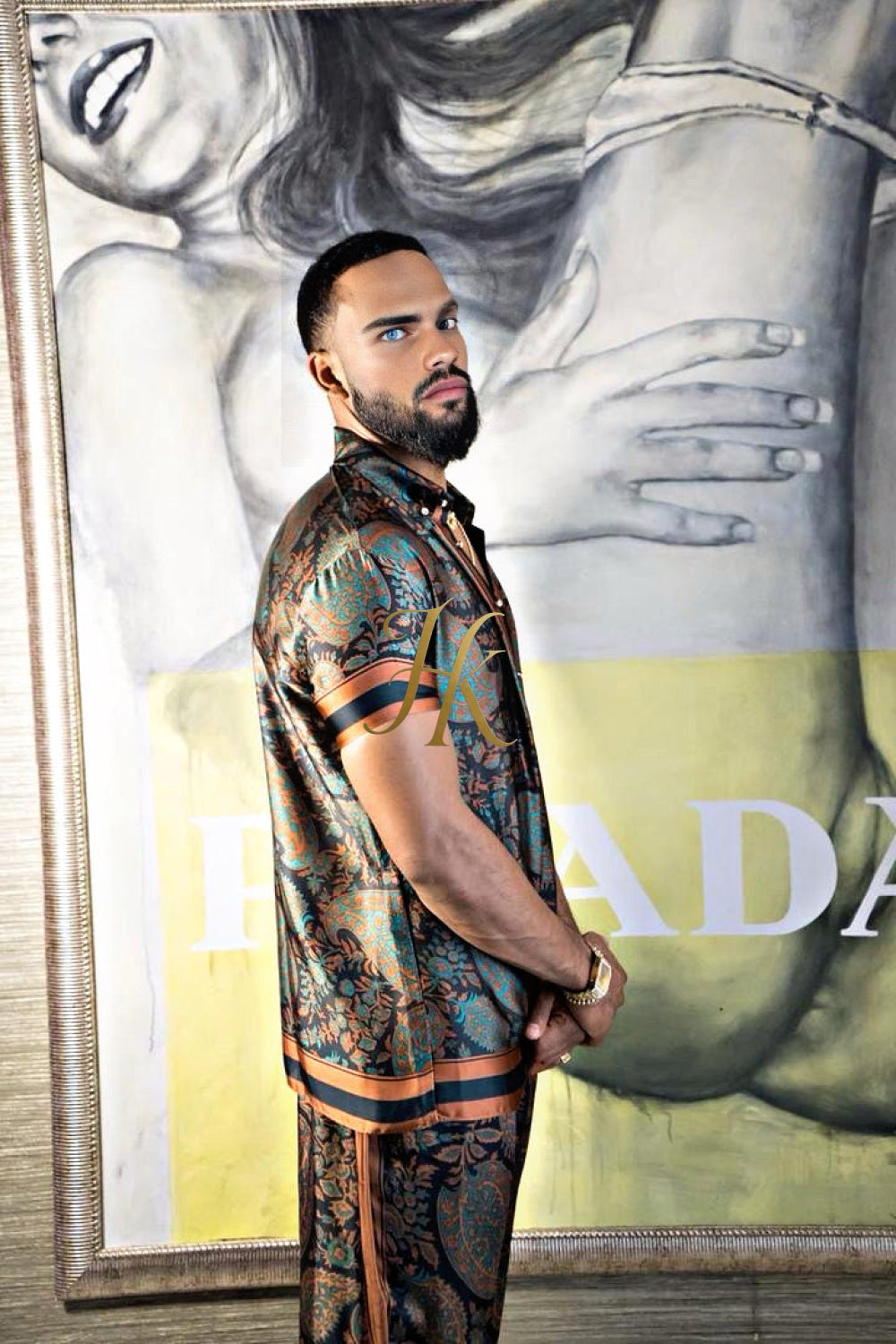 Luxury Men's Silk Summer Set outfits - kayibstrore