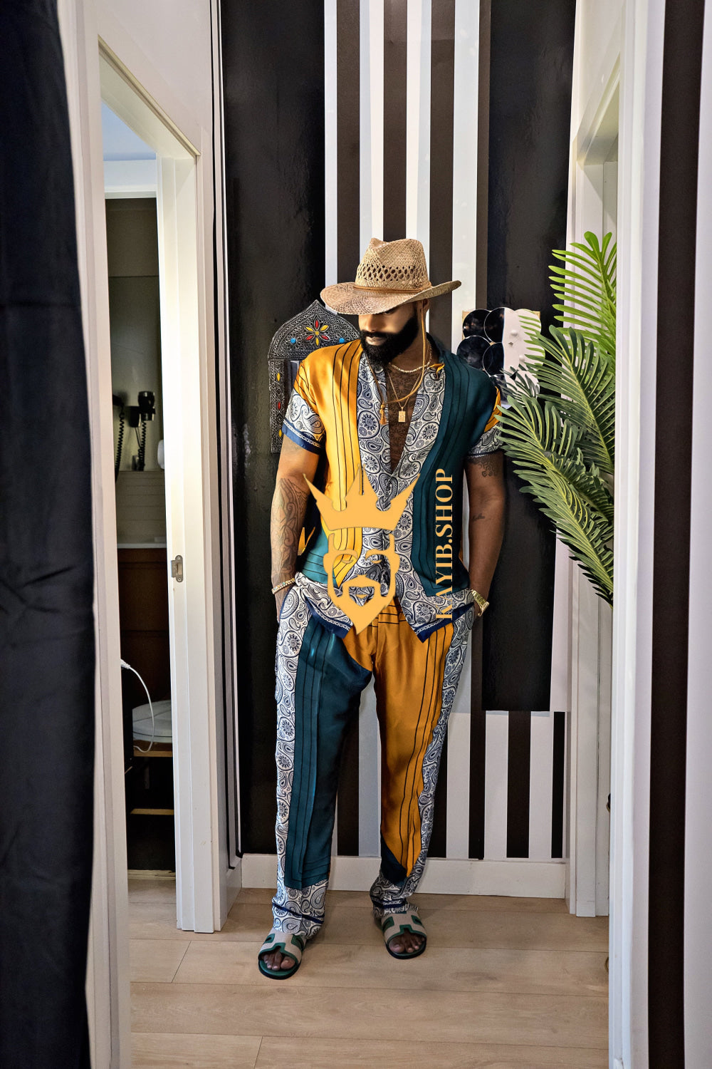 Men's party Luxury Silk Dress Set Outfit - Elevate Your Style Game with Ultimate Comfort and Unbeatable Quality - kayibstrore