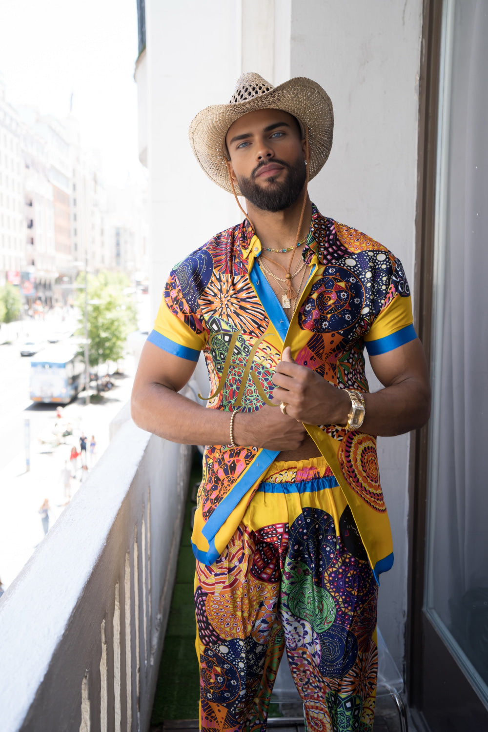 Luxury Men's Silk Summer Set outfits - kayibstrore