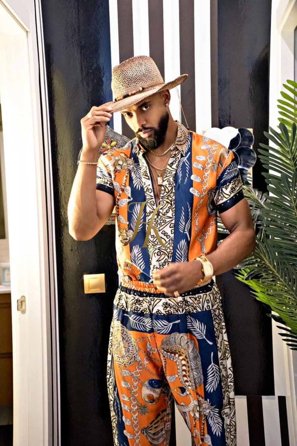 Unleash Your Style: Luxury Silk Set Festival Wear for Men - kayibstrore
