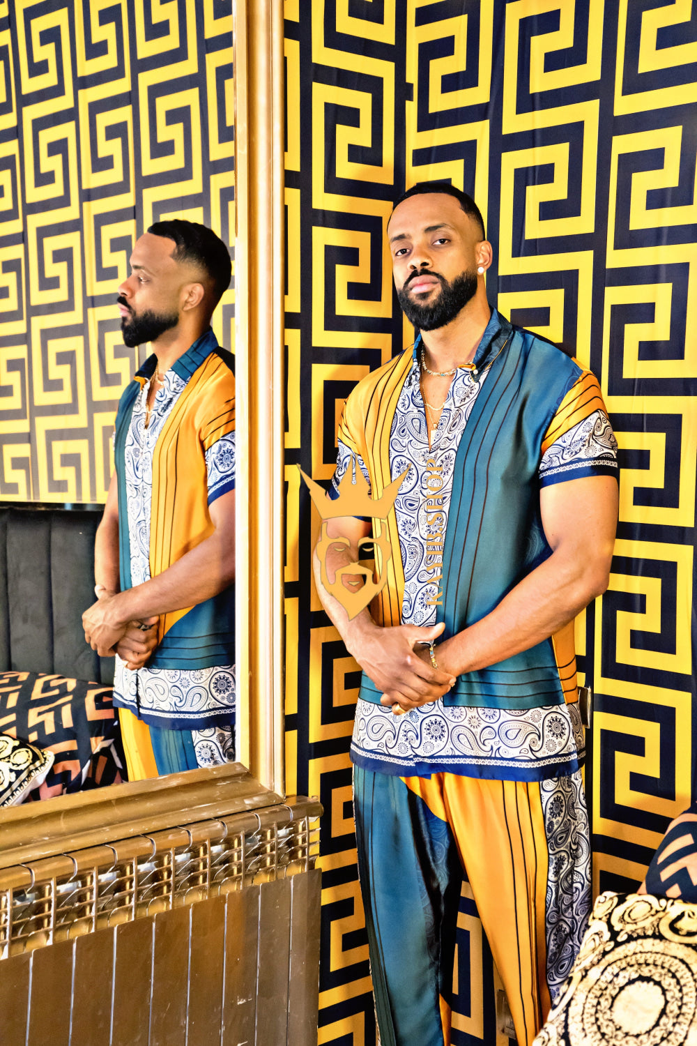 Men's party Luxury Silk Dress Set Outfit - Elevate Your Style Game with Ultimate Comfort and Unbeatable Quality - kayibstrore