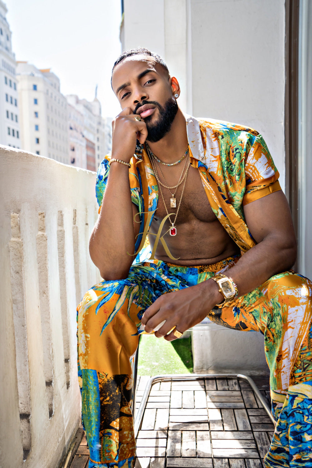 Summer Style: Men's Luxury Silk Set - kayibstrore