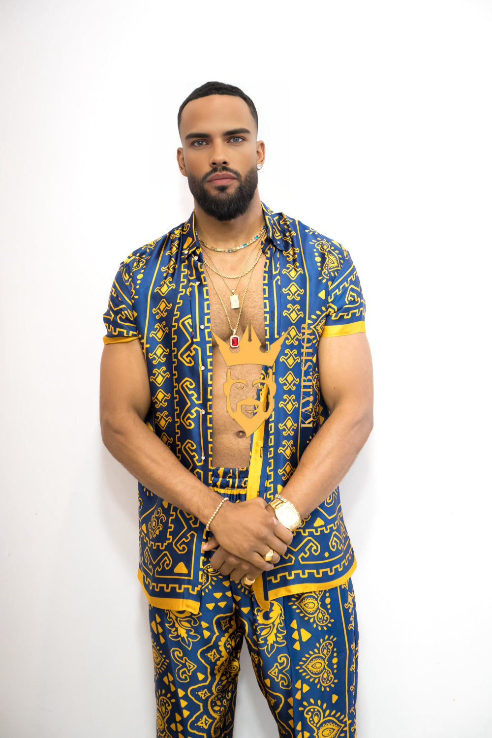 Luxury Silk Rave Wear for Men - kayibstrore