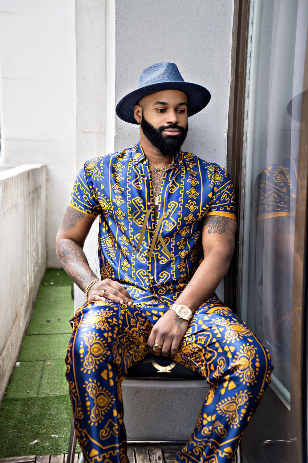 Men's Silk Beach Outfit - kayibstrore