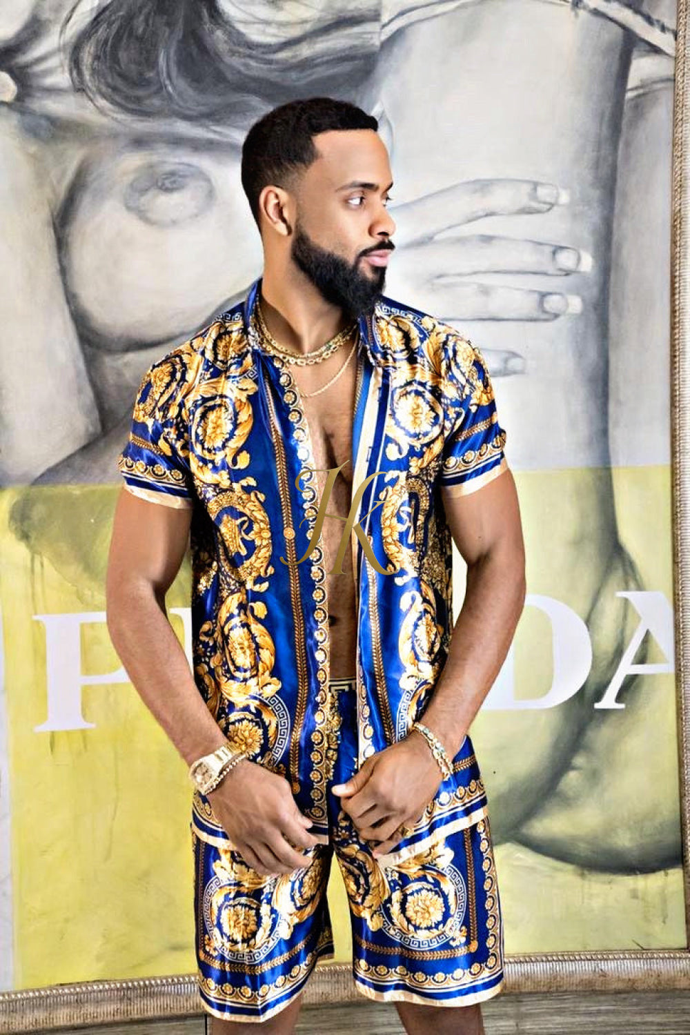 Barocco Silk Set Outfit - Elevate Your Style with Pure Elegance - kayibstrore