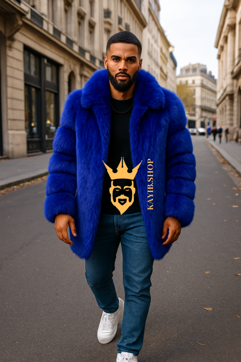 Royal Azure Statement Coat