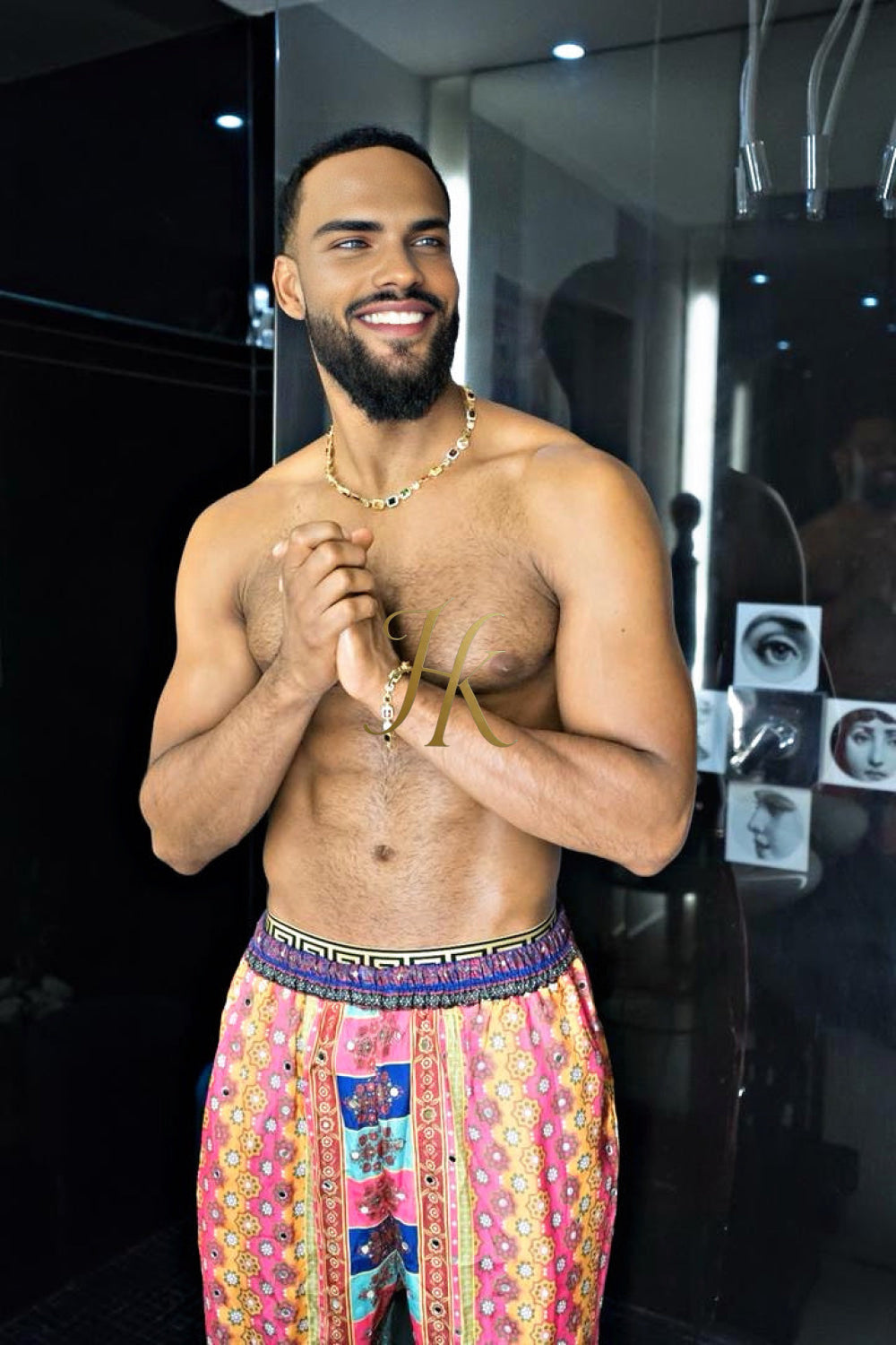 2PCS Iced Out Necklace & Bracelet Set - 10MM Colorful Zirconia Chain with Real Gold Plating, Hip Hop Jewelry for Men & Women - Perfect for Father's Day, Wedding, Anniversary, and Birthday Gifts - kayibstrore