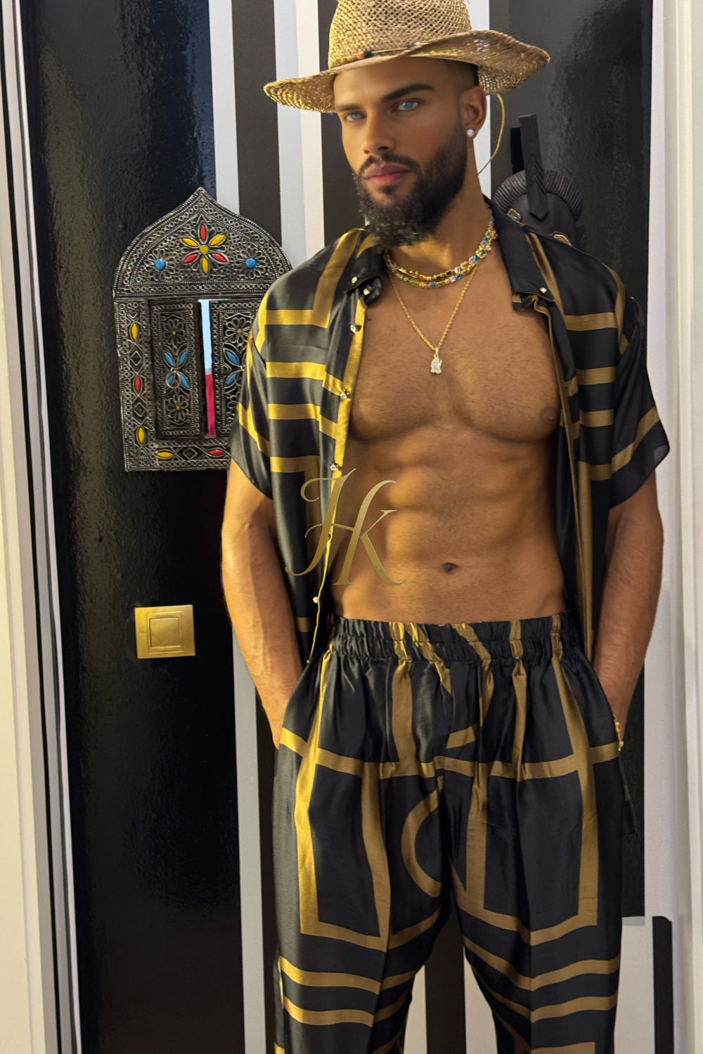 Men's Silk Summer Set outfits : Luxury menswear - kayibstrore