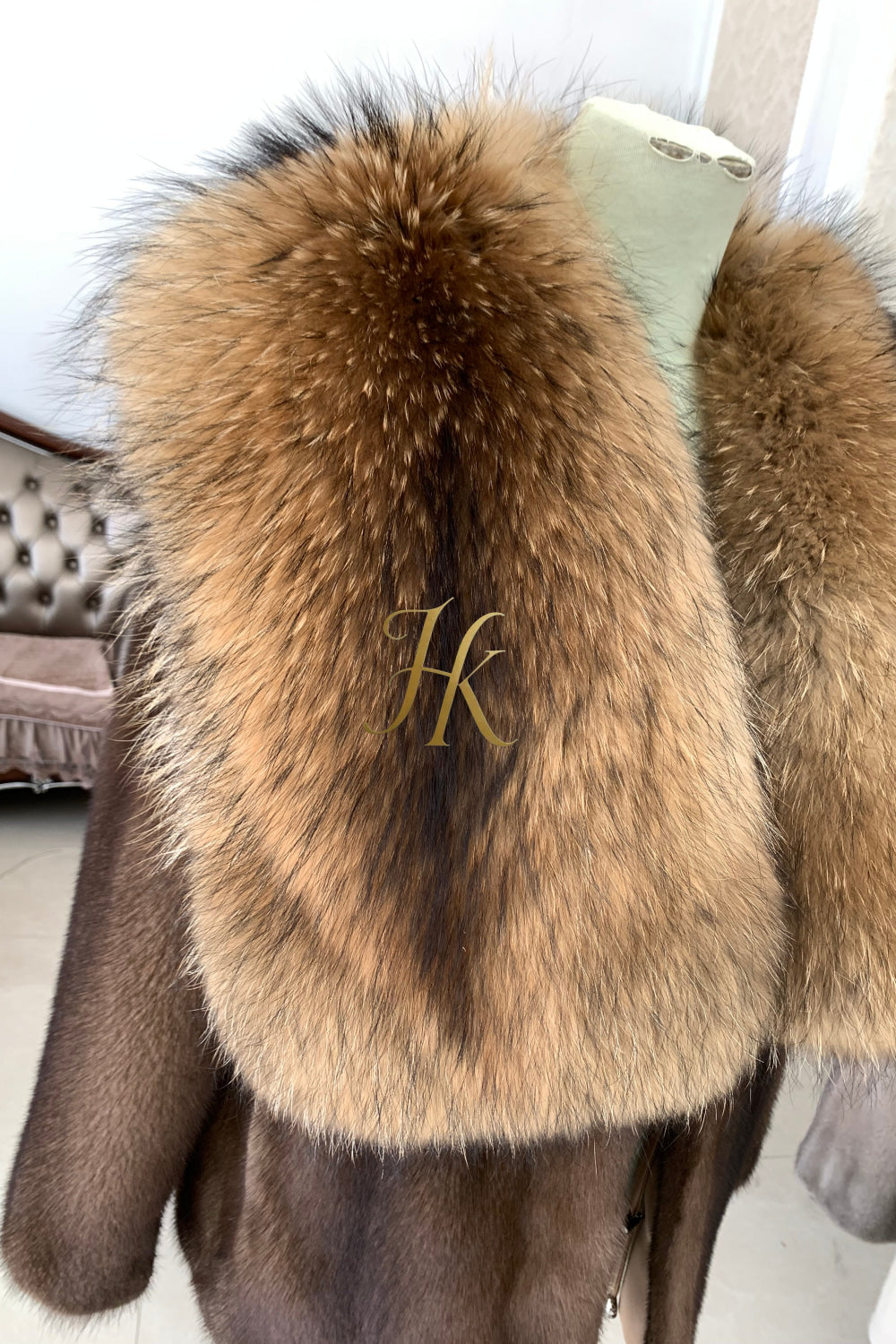 Luxury Handmade Premium fox fur & wool Real Fur Coats with Rex Rabbit Fur - kayibstrore