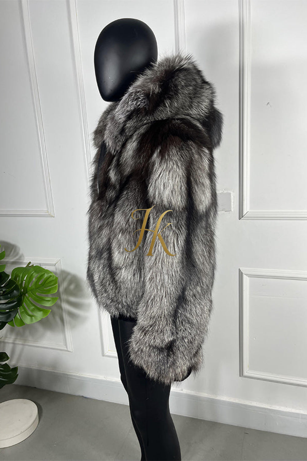 Luxury Handmade Premium fox fur & wool Real Fur Coats with Rex Rabbit Fur - kayibstrore