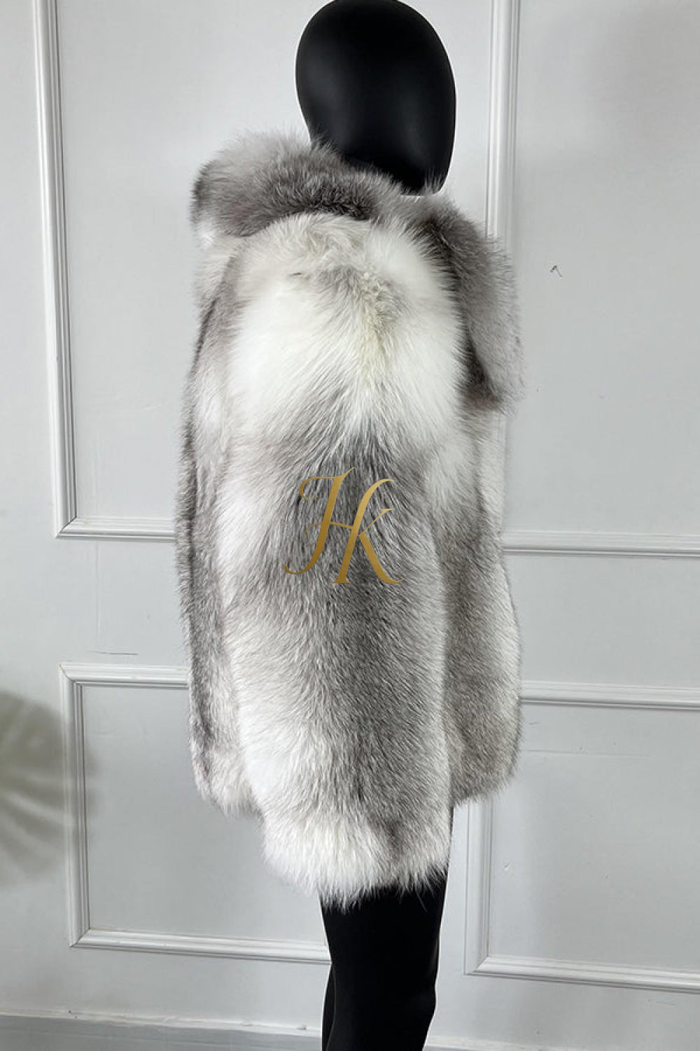 Luxury Handmade Premium fox fur & wool Real Fur Coats with Rex Rabbit Fur - kayibstrore