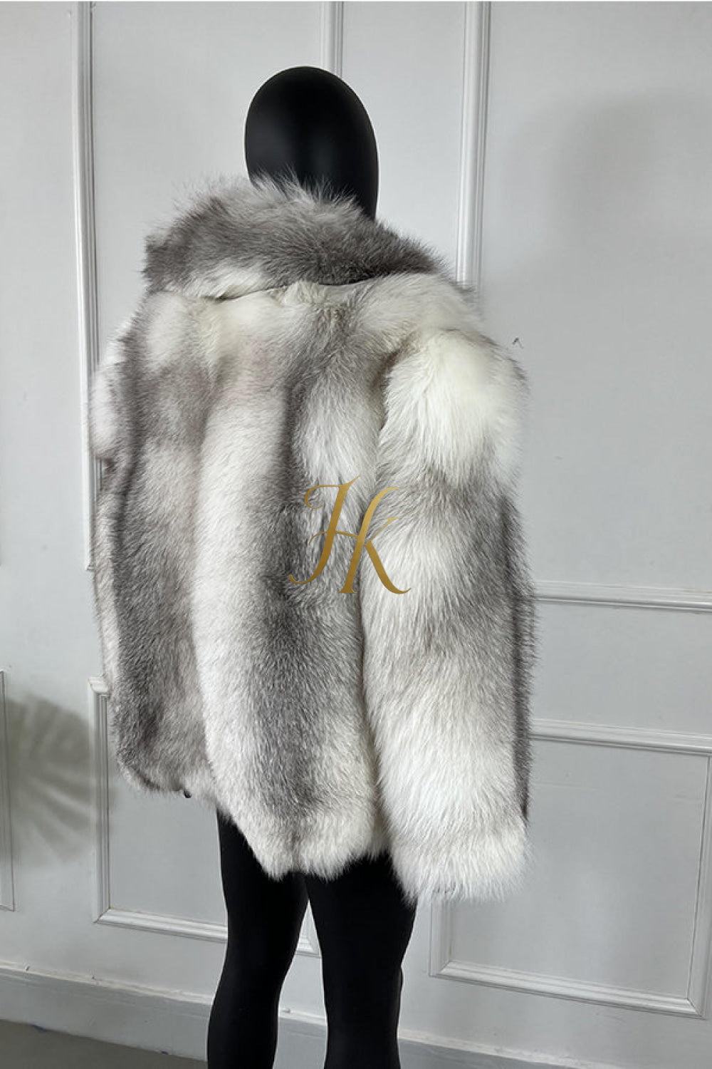 Luxury Handmade Premium fox fur & wool Real Fur Coats with Rex Rabbit Fur - kayibstrore