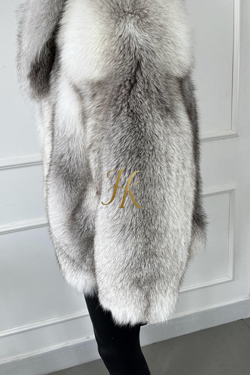 Luxury Handmade Premium fox fur & wool Real Fur Coats with Rex Rabbit Fur - kayibstrore
