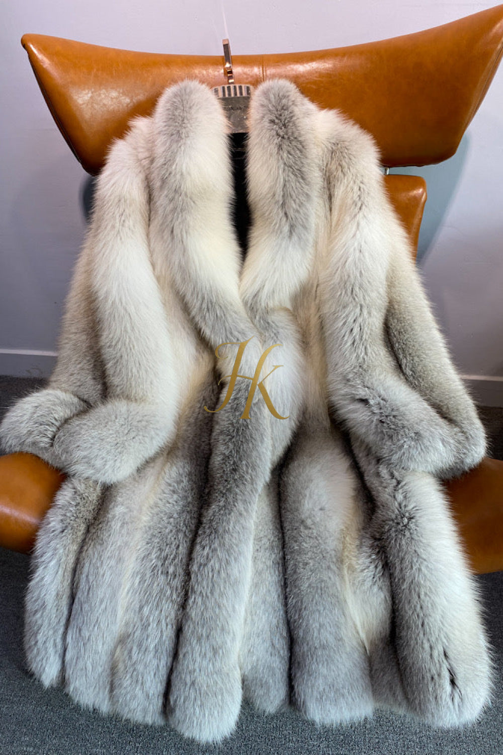 Raccoon Fur long Coat - Stay Stylish and Warm with Oversized Sleeves - 100% Real Fur Luxury - kayibstrore