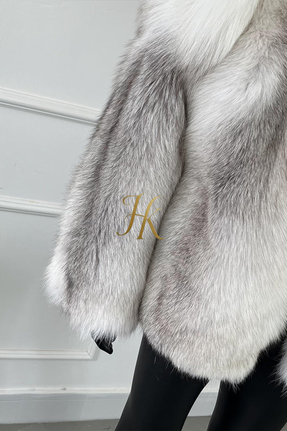 Luxury Handmade Premium fox fur & wool Real Fur Coats with Rex Rabbit Fur - kayibstrore