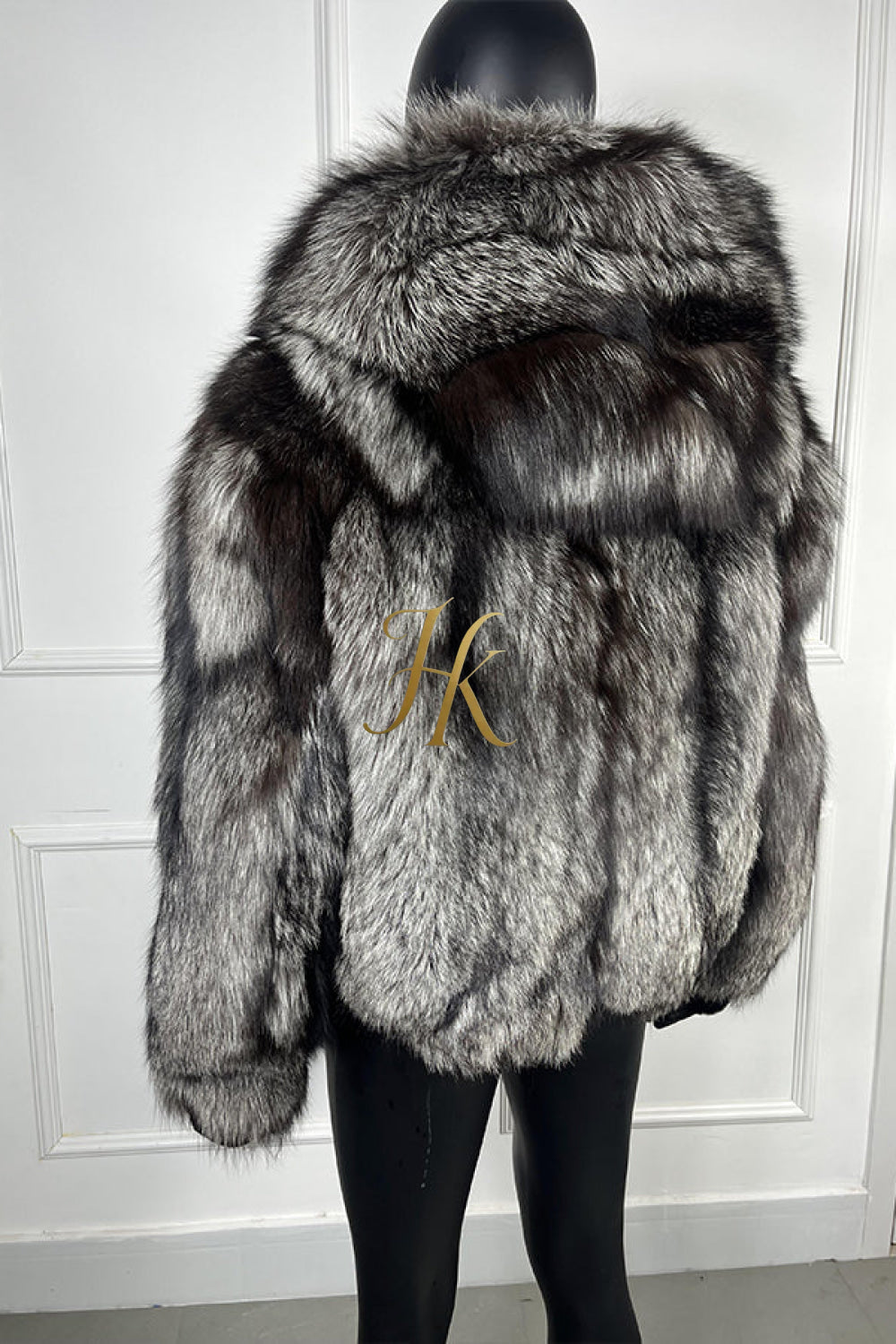 Luxury Handmade Premium fox fur & wool Real Fur Coats with Rex Rabbit Fur - kayibstrore