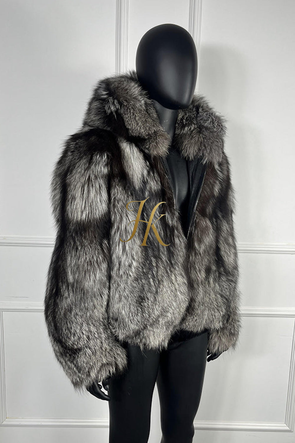 Luxury Handmade Premium fox fur & wool Real Fur Coats with Rex Rabbit Fur - kayibstrore