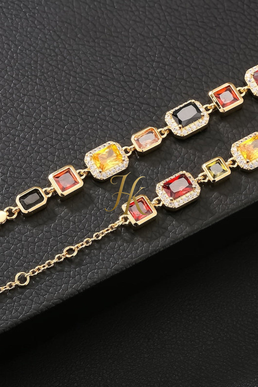 2PCS Iced Out Necklace & Bracelet Set - 10MM Colorful Zirconia Chain with Real Gold Plating, Hip Hop Jewelry for Men & Women - Perfect for Father's Day, Wedding, Anniversary, and Birthday Gifts - kayibstrore