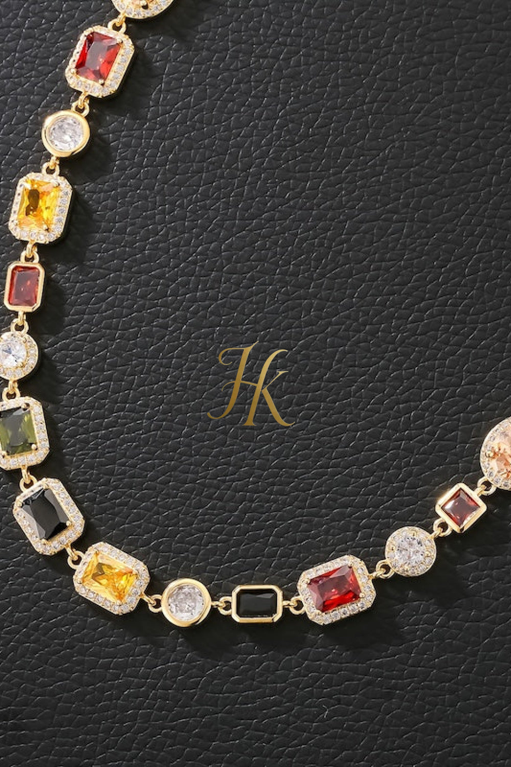 2PCS Iced Out Necklace & Bracelet Set - 10MM Colorful Zirconia Chain with Real Gold Plating, Hip Hop Jewelry for Men & Women - Perfect for Father's Day, Wedding, Anniversary, and Birthday Gifts - kayibstrore