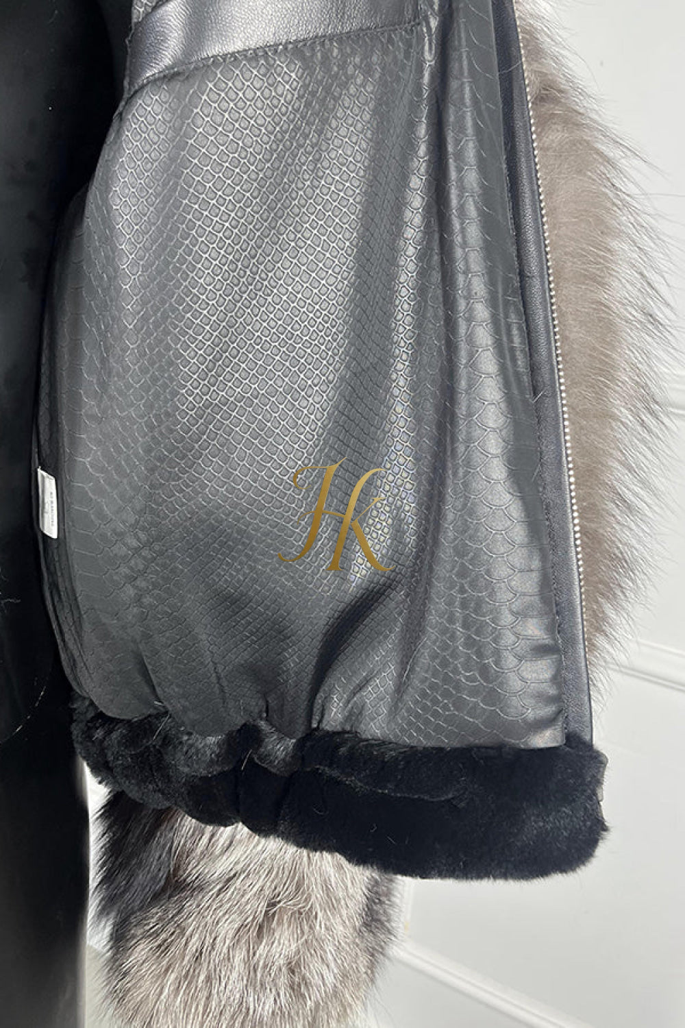 Luxury Handmade Premium fox fur & wool Real Fur Coats with Rex Rabbit Fur - kayibstrore