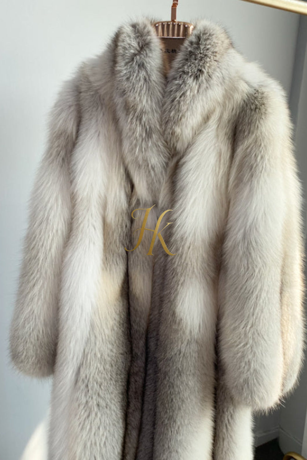 Raccoon Fur long Coat - Stay Stylish and Warm with Oversized Sleeves - 100% Real Fur Luxury - kayibstrore