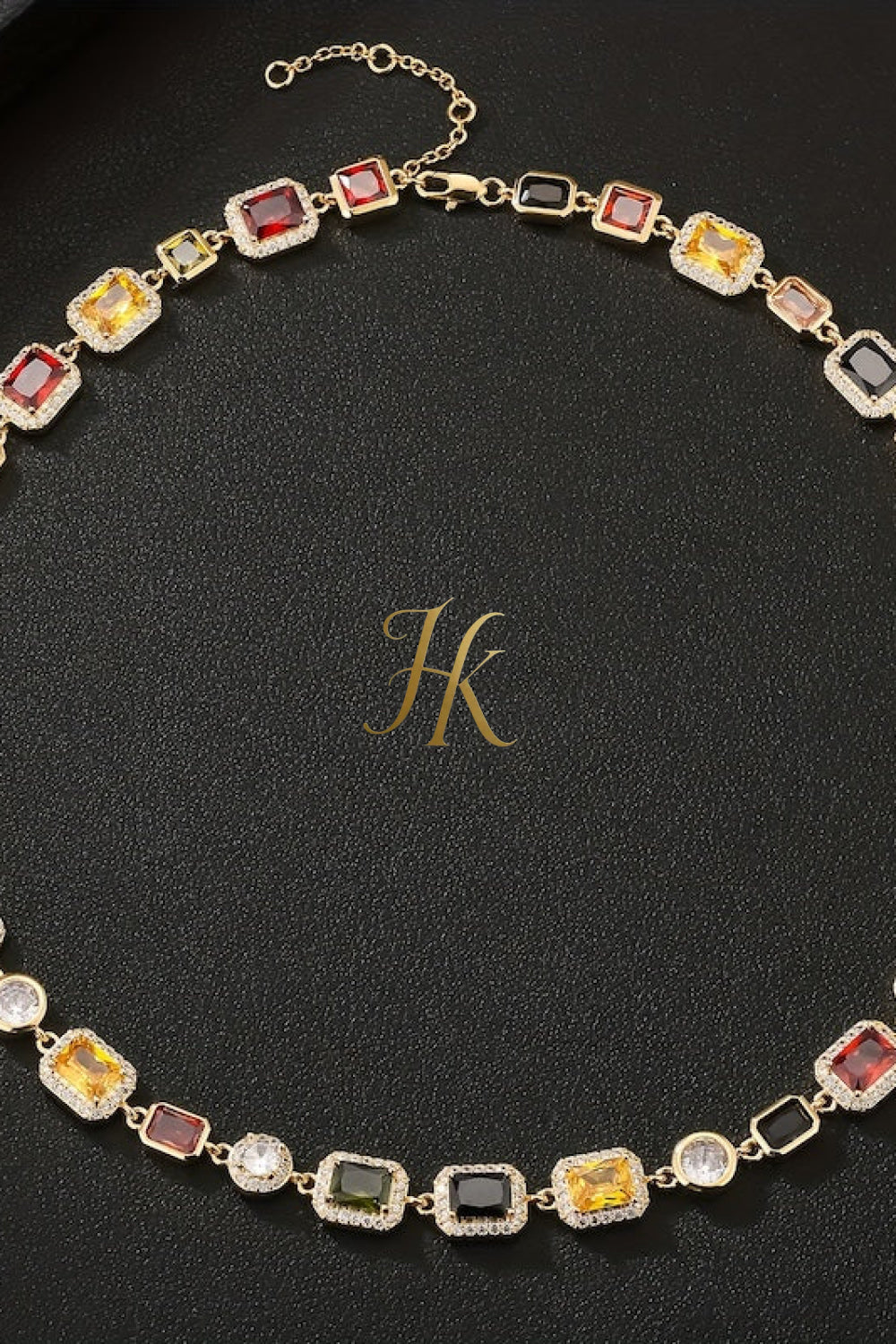 2PCS Iced Out Necklace & Bracelet Set - 10MM Colorful Zirconia Chain with Real Gold Plating, Hip Hop Jewelry for Men & Women - Perfect for Father's Day, Wedding, Anniversary, and Birthday Gifts - kayibstrore