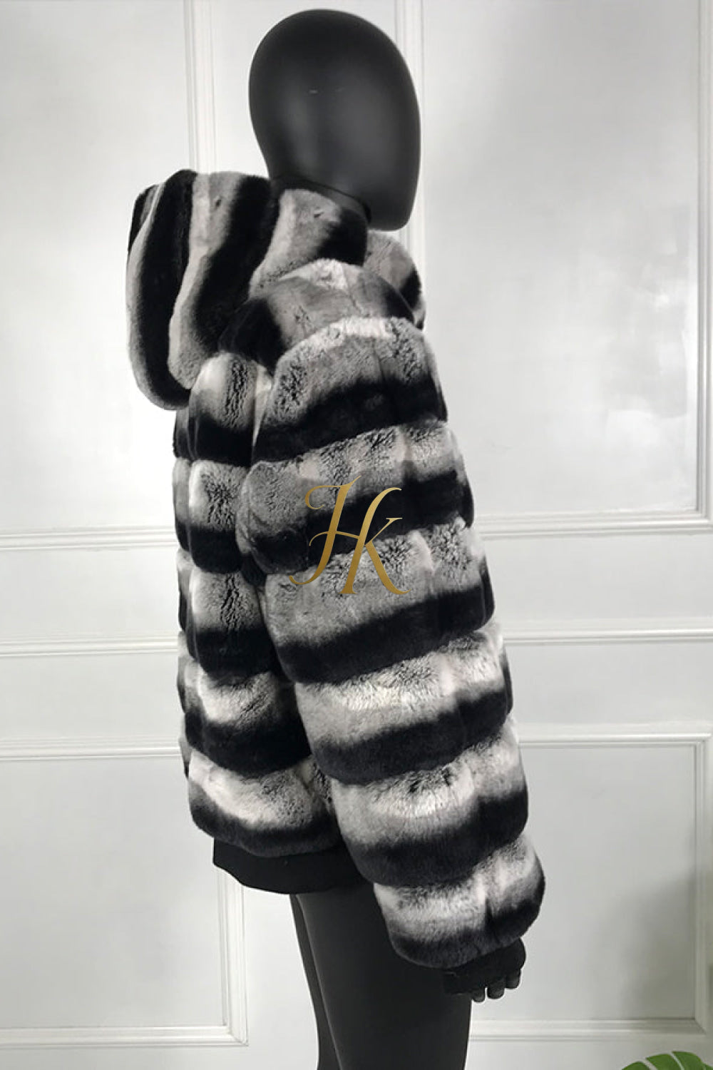 Luxury Handmade Premium Cashmere & wool Real Fur Coats with Rex Rabbit Fur - kayibstrore