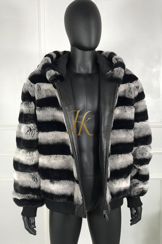 Luxury Handmade Premium Cashmere & wool Real Fur Coats with Rex Rabbit Fur - kayibstrore