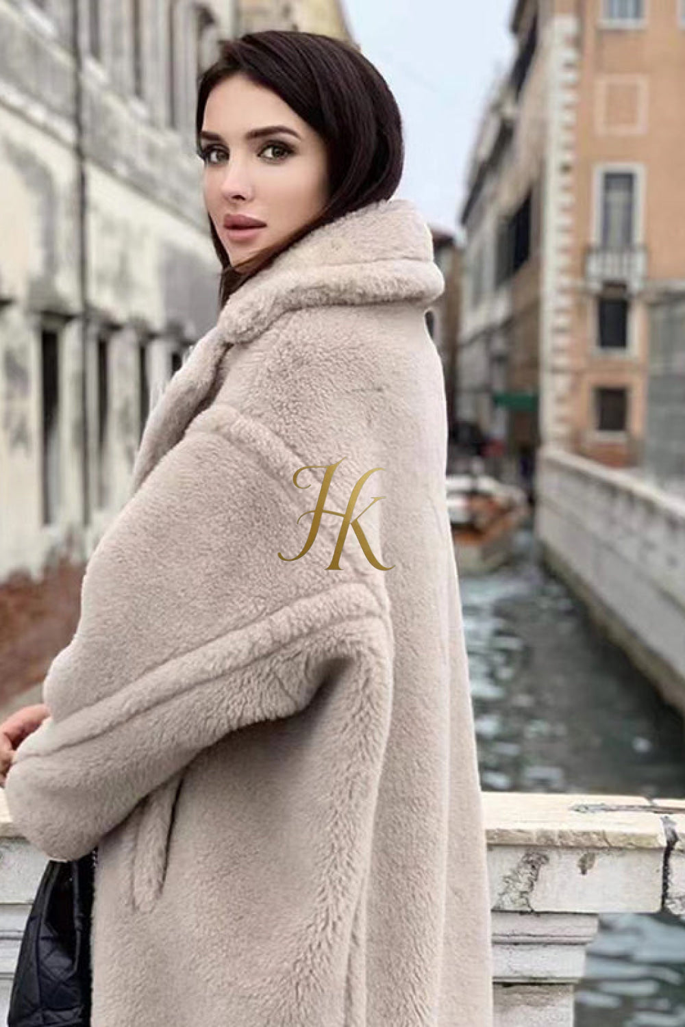 Luxury Teddy genuine wool sheepskin Luxury Coat - Stay Warm and Stylish in this Ethically Produced Fur Coat couple goals - kayibstrore