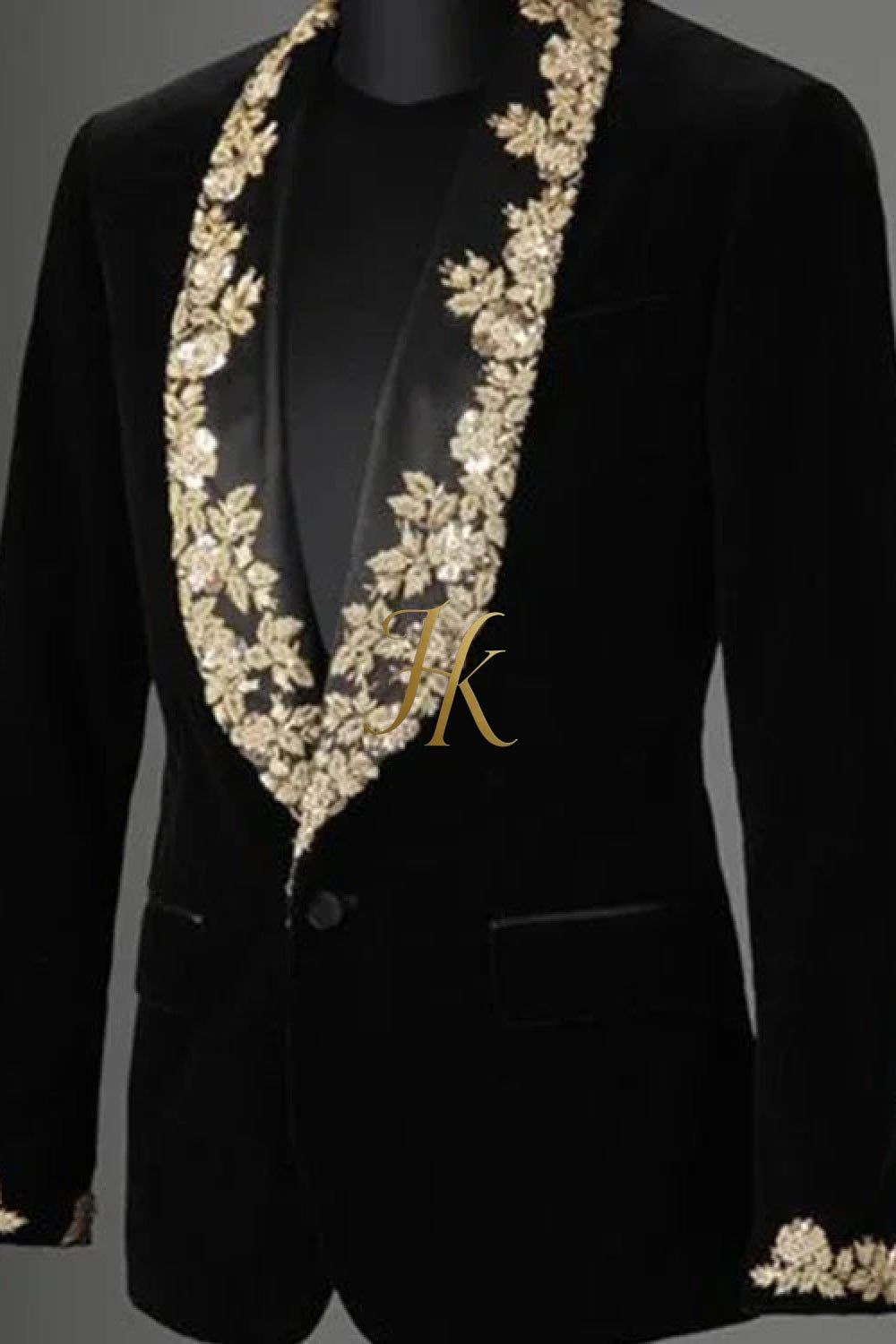 Luxury Handmade Custom velvet blazer Men's Suit with Sheer Velvet Lapel - Elevate Formal Style - kayibstrore