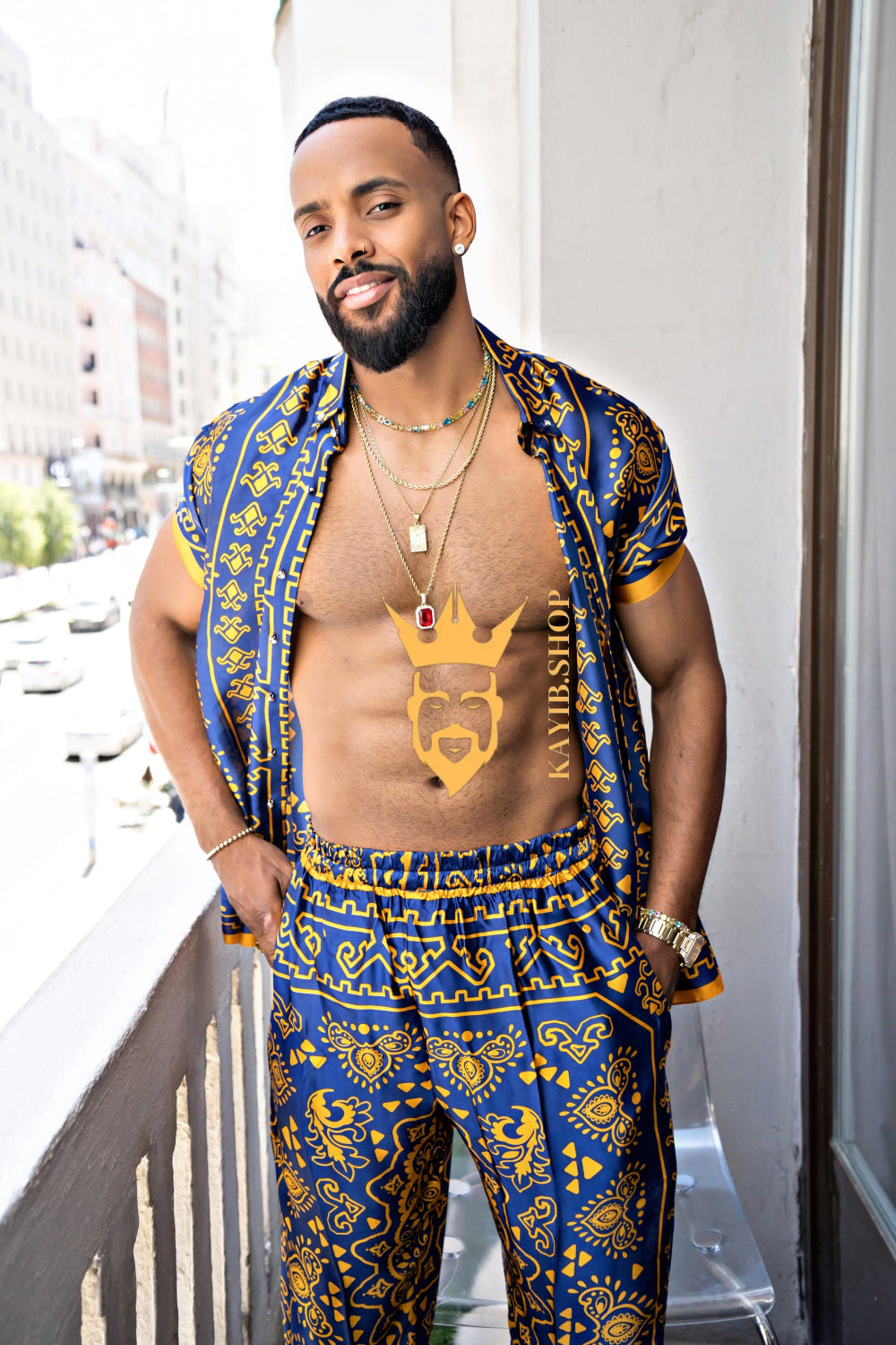 Men's Silk Beach Outfit - kayibstrore