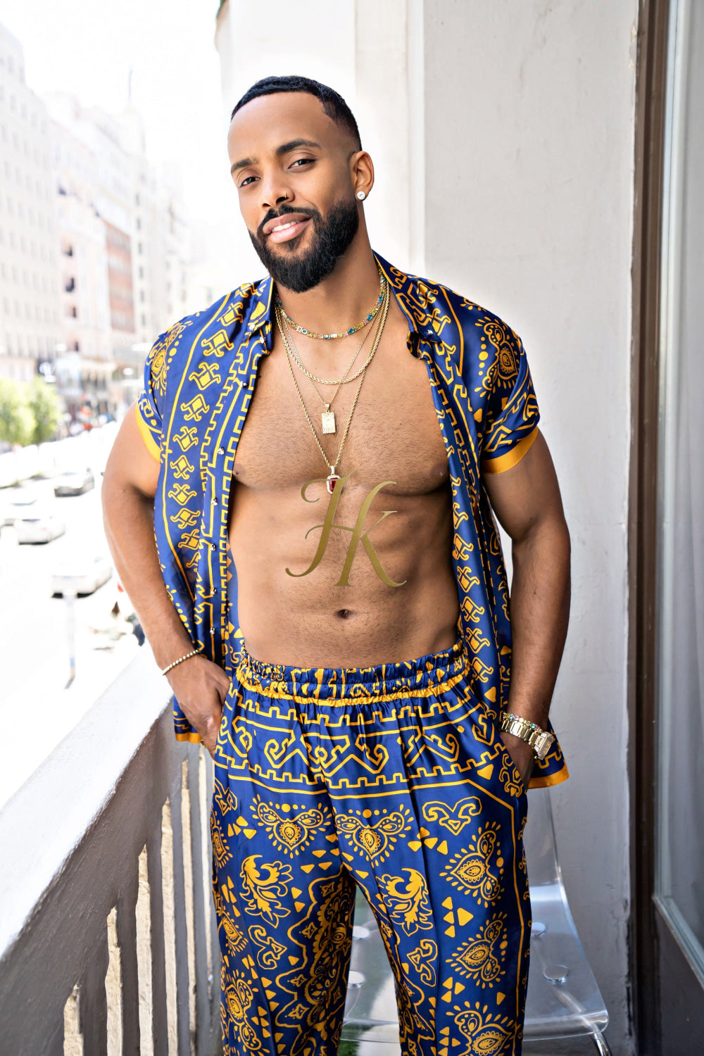 Men's Silk Beach Outfit - kayibstrore