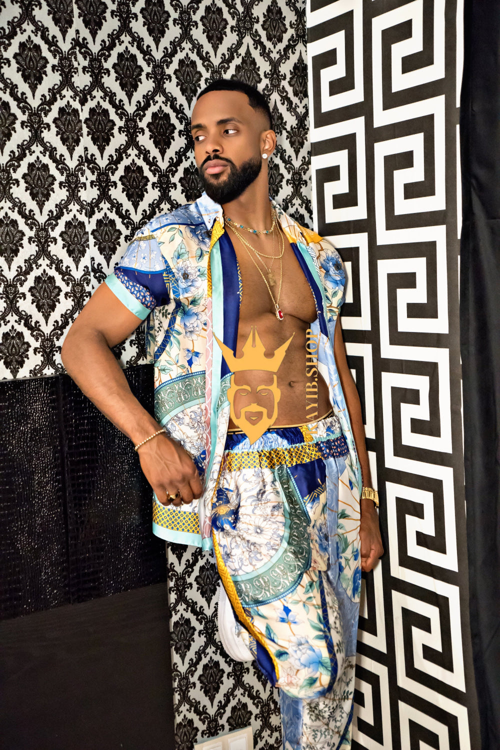 Luxury Men's Silk Party Outfits set - kayibstrore