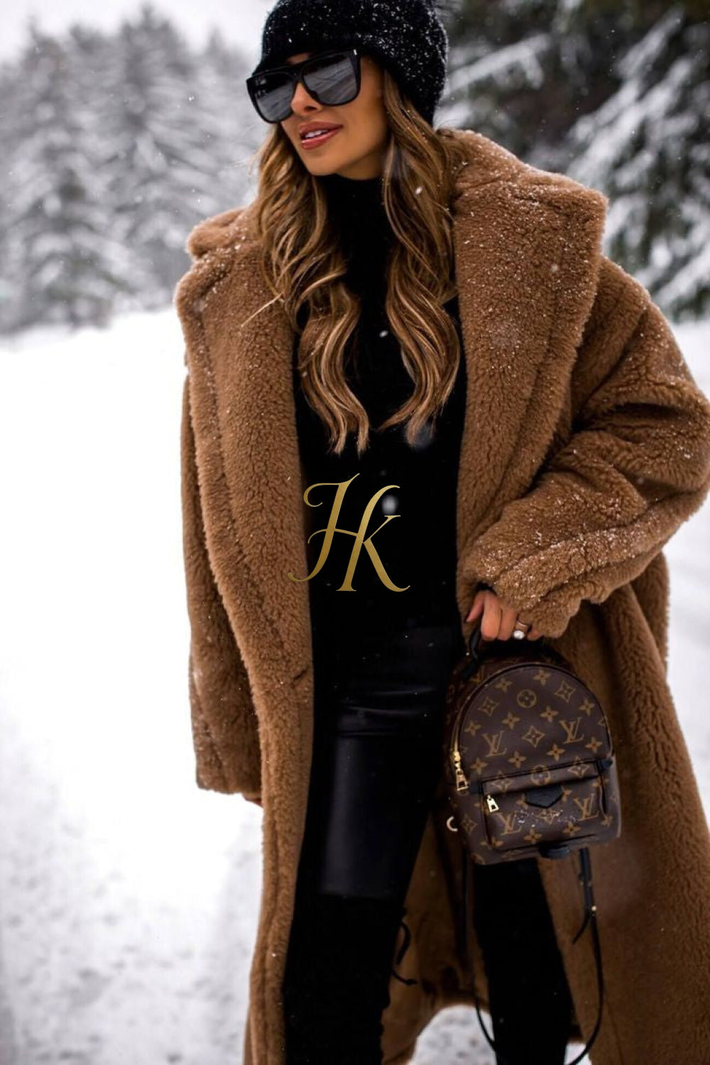 Luxury Teddy genuine wool sheepskin Luxury Coat - Stay Warm and Stylish in this Ethically Produced Fur Coat couple goals - kayibstrore