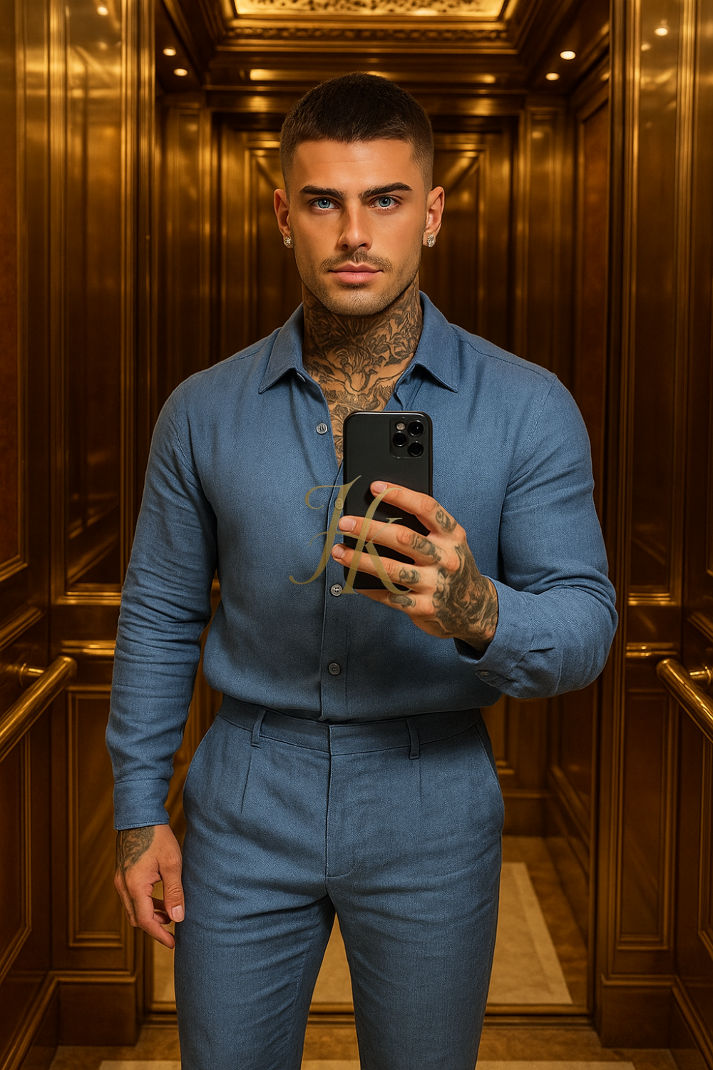 Men’s premium Pure linen Set – Long Sleeve Shirt & Pants in 100% linen (Copy) (Copy) (Copy)