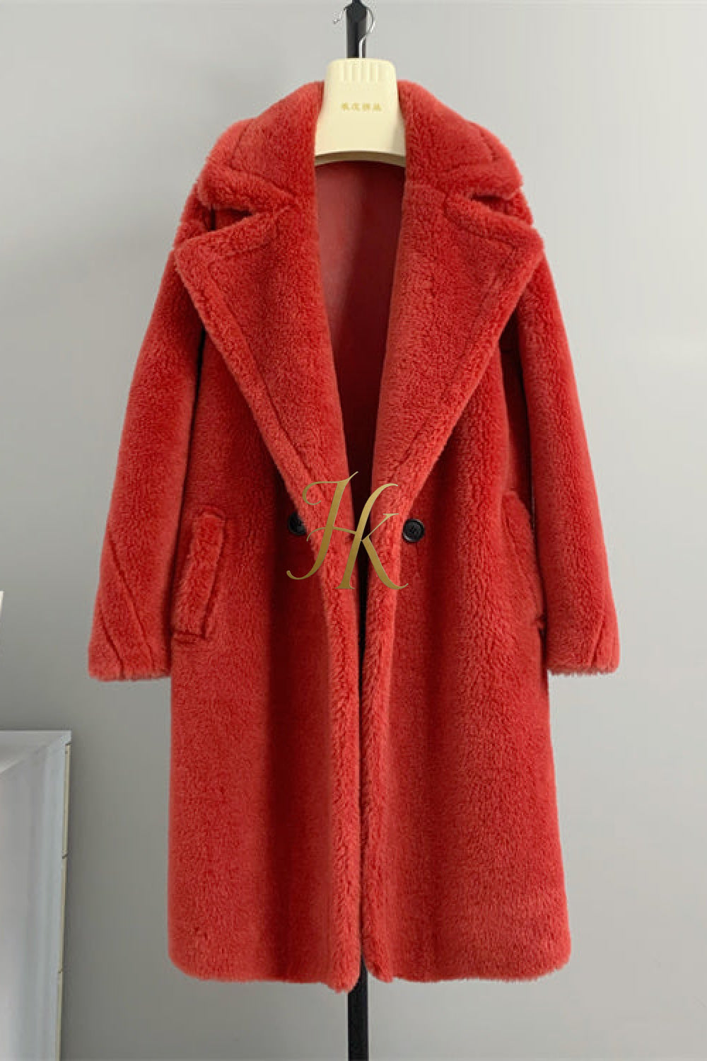 Luxury Teddy genuine wool sheepskin Luxury Coat - Stay Warm and Stylish in this Ethically Produced Fur Coat couple goals - kayibstrore