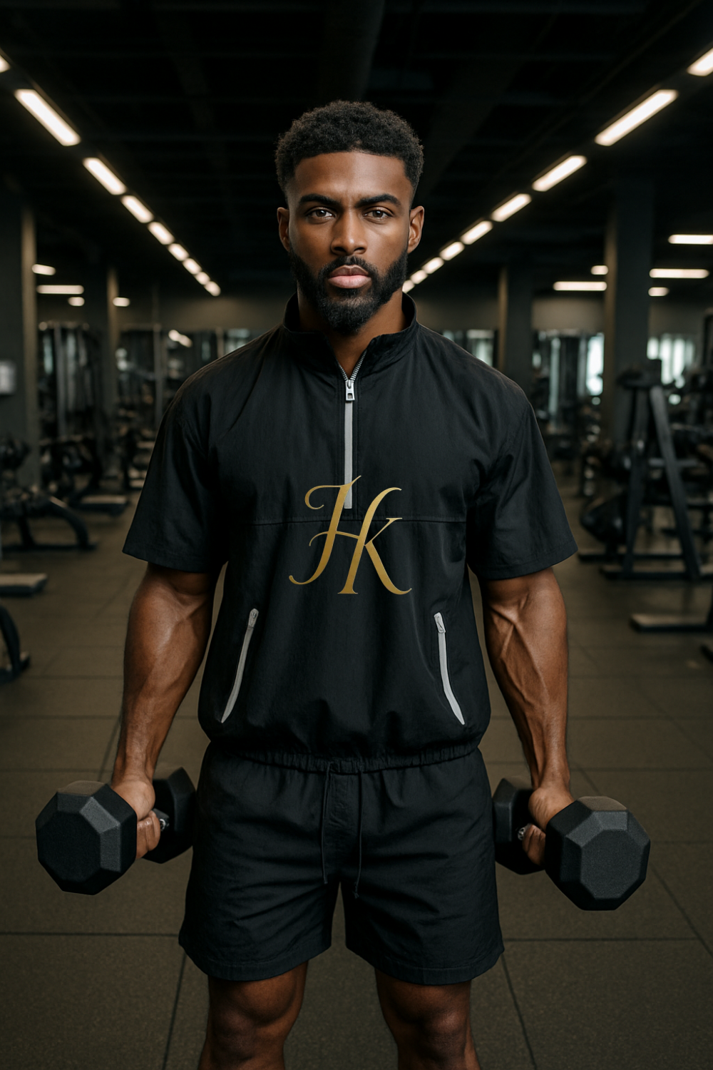Men’s Casual Summer Tracksuit – 2PCS Short Sleeve Top & Shorts Set