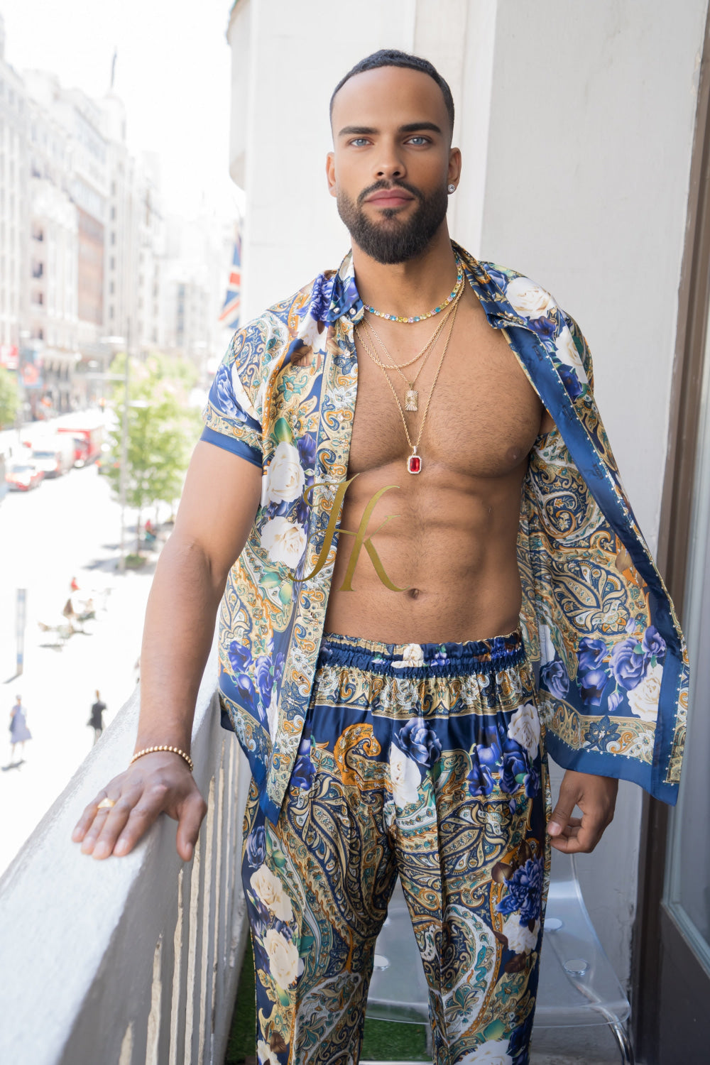 Unleash Your Style: Luxury Silk Set Festival Wear for Men fashion - kayibstrore