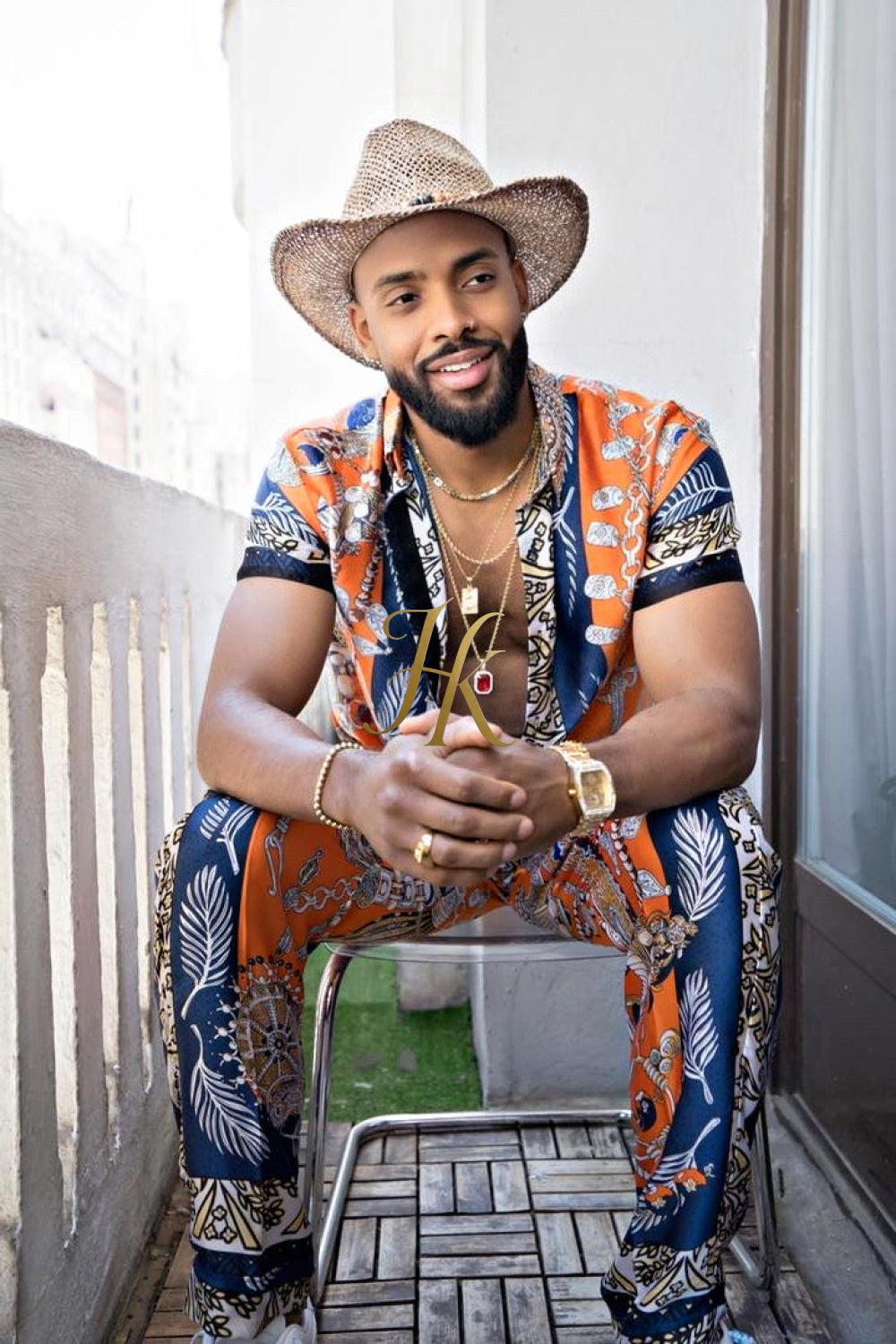Unleash Your Style: Luxury Silk Set Festival Wear for Men - kayibstrore