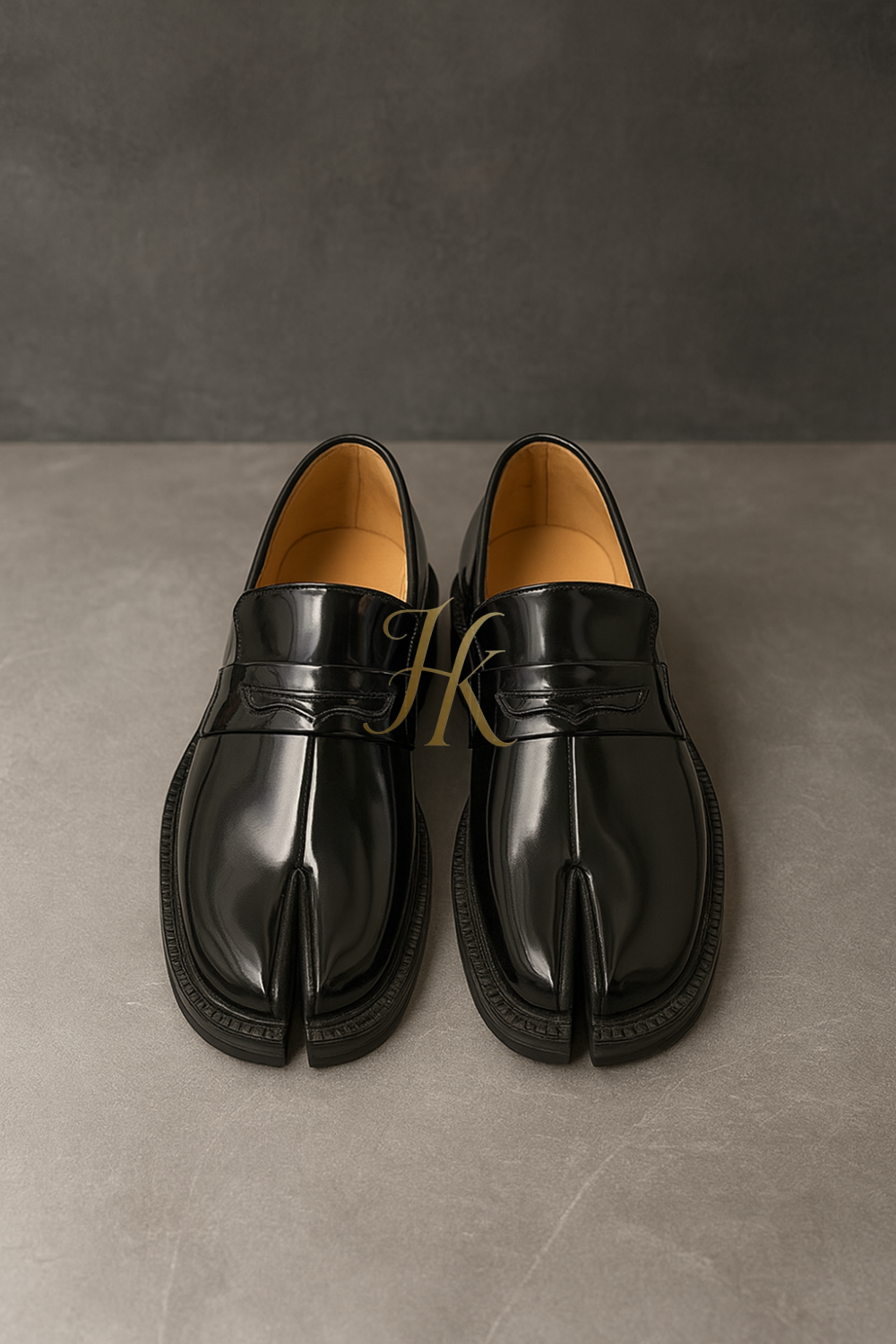 Maganda Tabi Loafer Shoes – Unisex Split Toe Thick Sole Casual Leather Footwear - kayibstrore