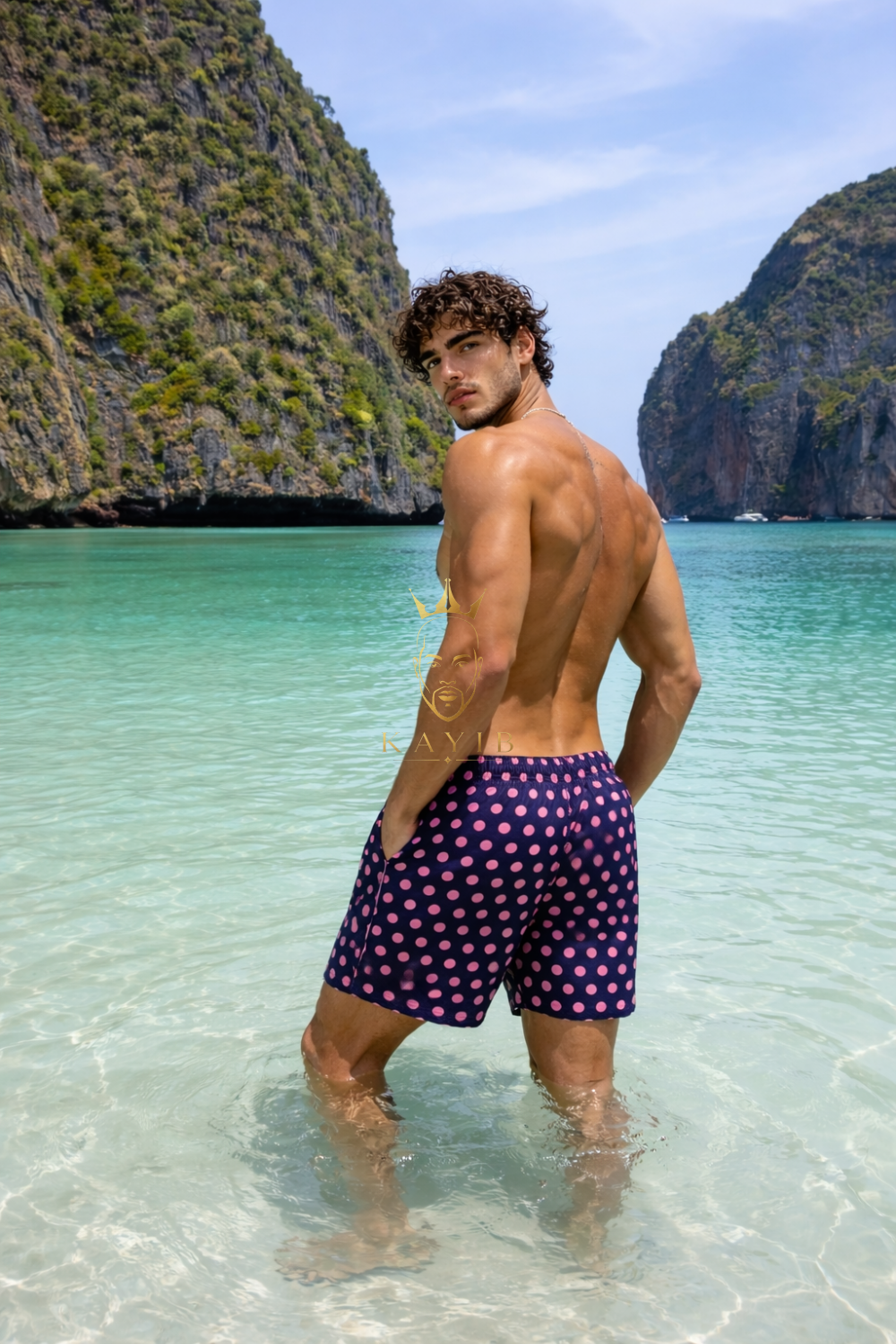 Monaco Pattern Swim Short
