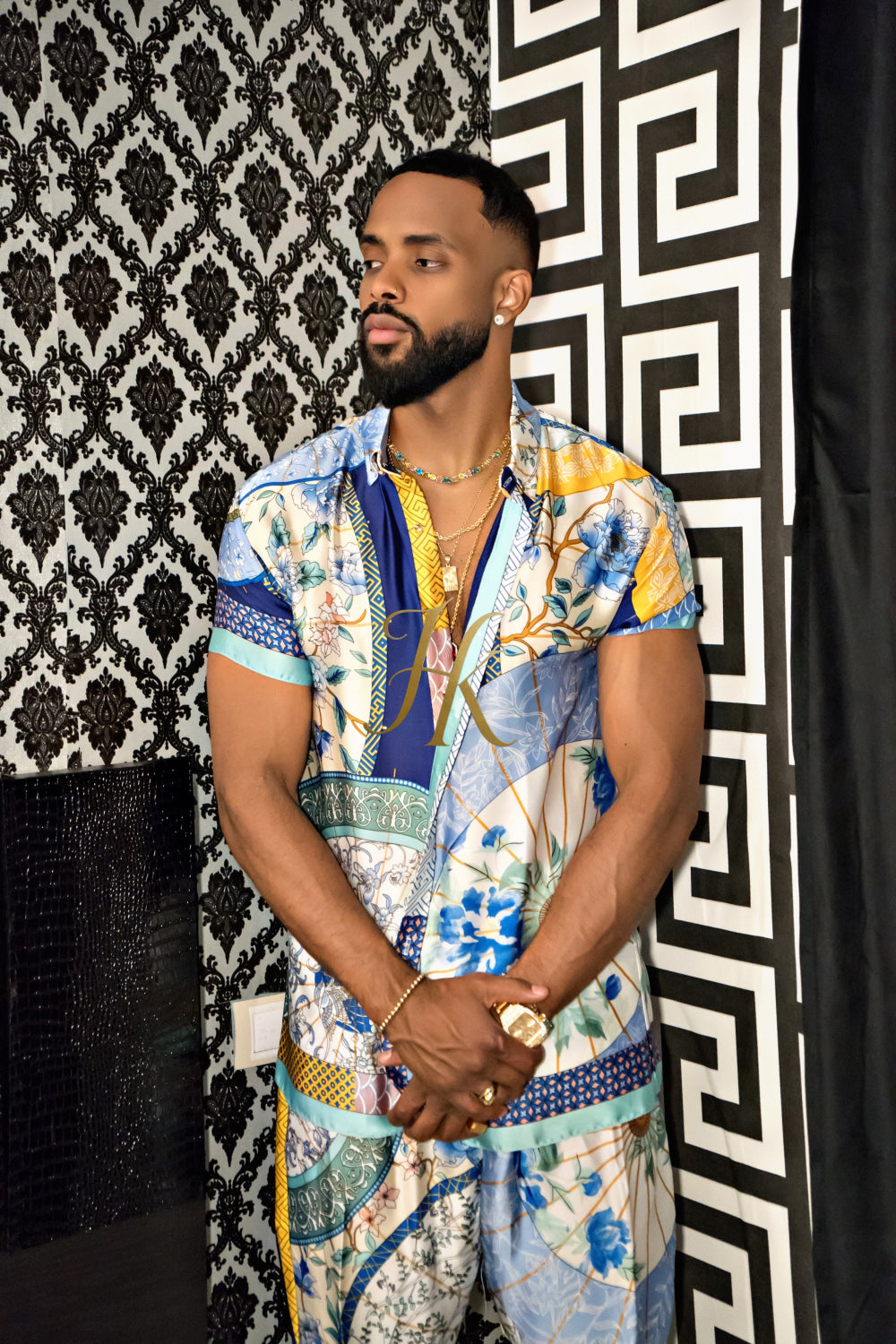 Luxury Men's Silk Party Outfits set - kayibstrore